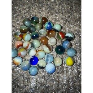 VTG. Master Made Sunbursts Marble Lot Of 37, Rare Collection